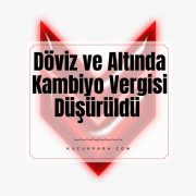 Döviz Ve Altında Kambiyo Vergisi Düşürüldü!