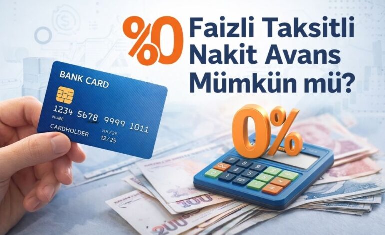 %0 Faizli Taksitli Nakit Avans Mümkün mü?